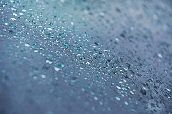 Drops Water Wet Glass Rainy Weather — Stock Photo, Image
