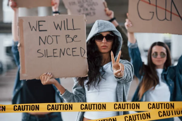 Европейцы Группа Феминисток Протестует Свои Права Открытом Воздухе — стоковое фото
