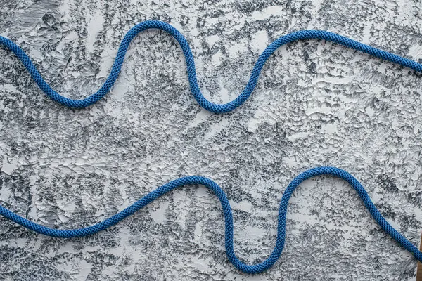 Güvenlik Için Tırmanma Düğümlerinin Izole Edilmiş Fotoğrafı Beyaz Gri Yüzeyde — Stok fotoğraf