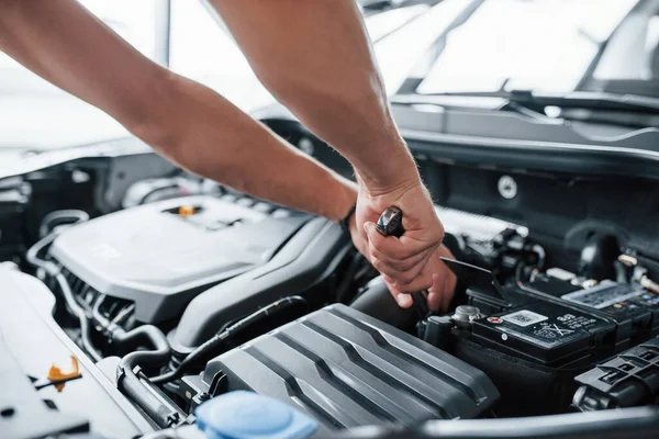 Donne Moi Moment Pour Arranger Processus Réparation Voiture Après Accident — Photo