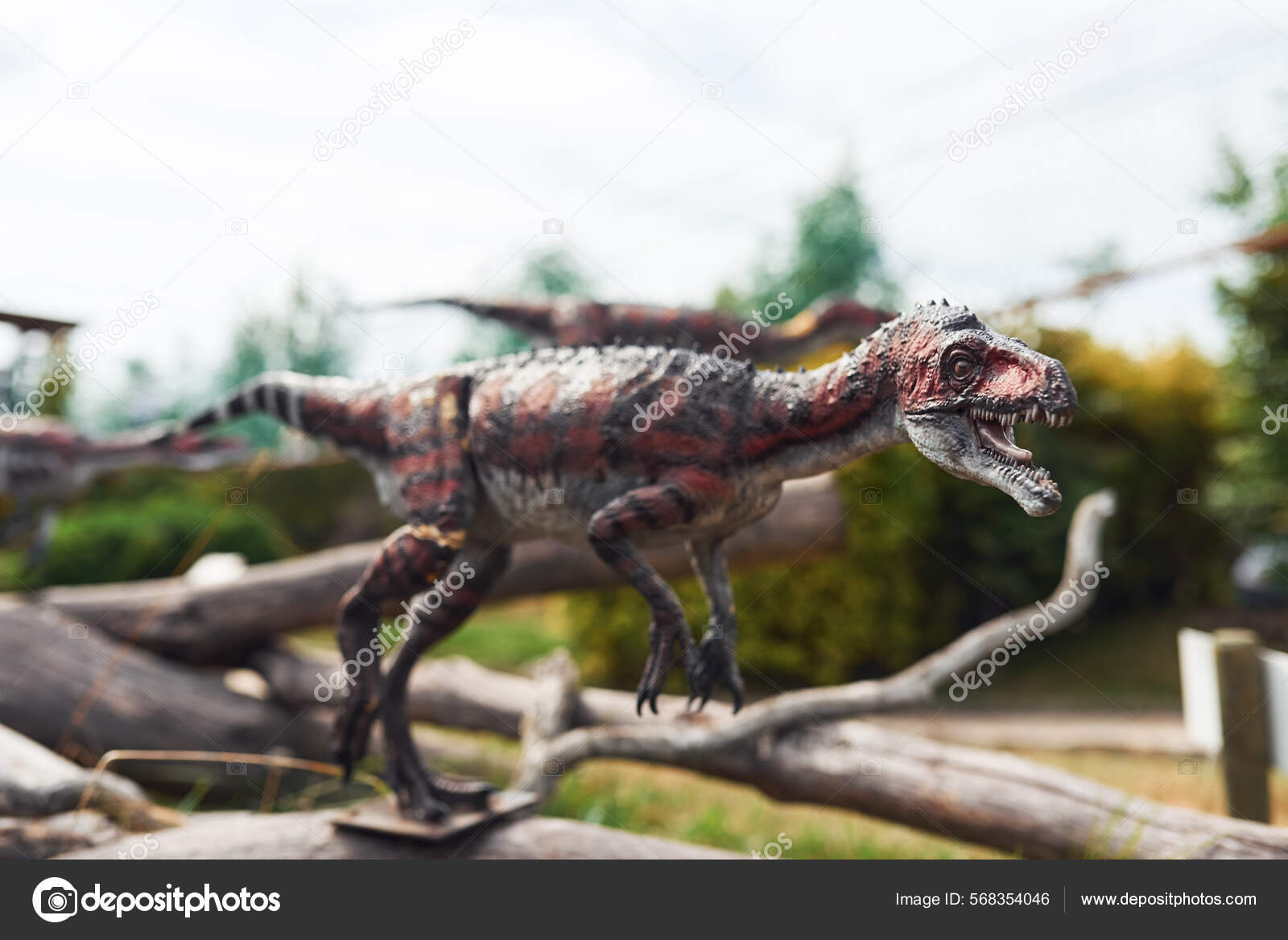 R plicas Calidad Dinosaurios Parque Del Museo Aire Libre Durante