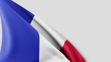 Fransız bayrağı ağır çekimde dalgalanıyor