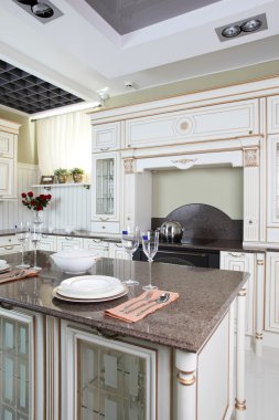 parlak yeni Avrupa mutfağı