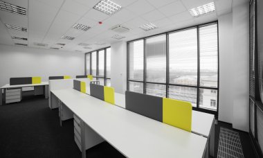 Beyaz yepyeni iç ofis