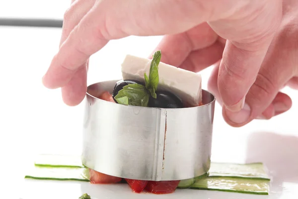 Cooking of fresh salad — Stock Photo, Image