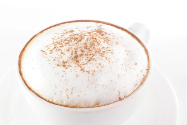 Fehér csésze forró kávé — Stock Fotó