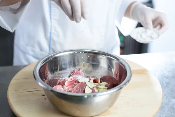 La preparación de la comida sabrosa —  Fotos de Stock