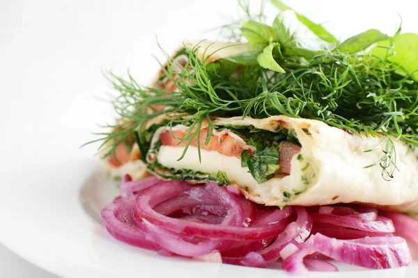 Fresh and tasty vegetables salad — Stock Photo, Image