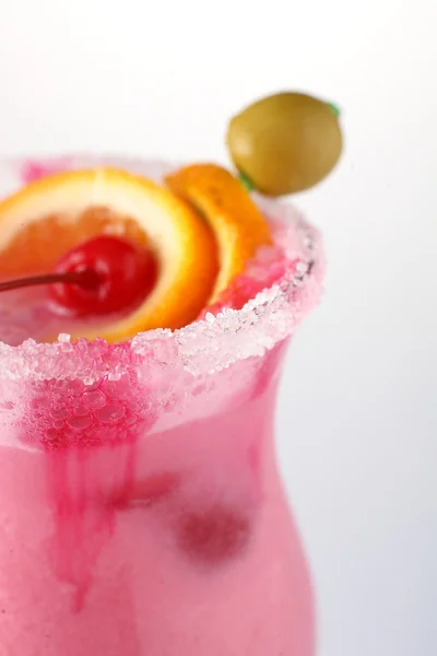Fresh cocktail on white background — Stock Photo, Image
