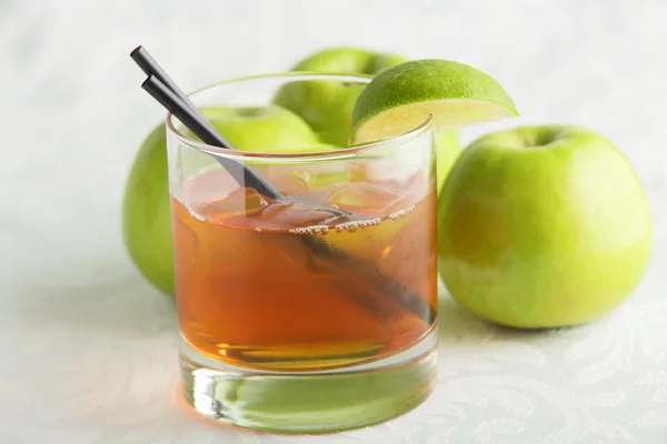 Fresh cocktail on white background — Stock Photo, Image