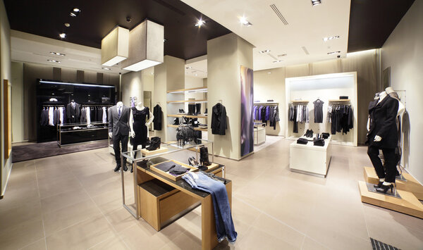 modern and fashion clothes store