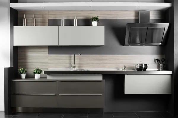 Yeni modern bir mutfak — Stok fotoğraf