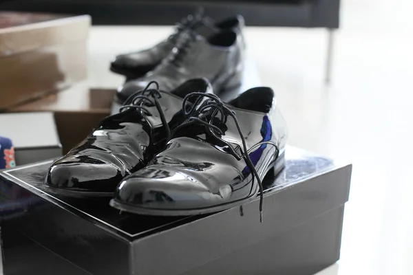 Nowe buty męskie — Zdjęcie stockowe