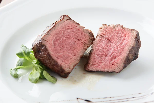 Мясо с гарниром — стоковое фото