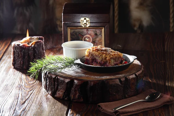 Gâteau sucré au plat — Photo