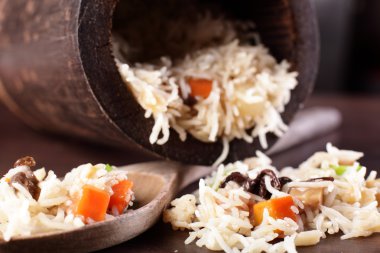 sıcak Çinli artış ile garnitür