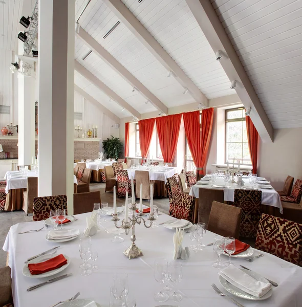 Luxury restaurant in european style — Stock Photo, Image