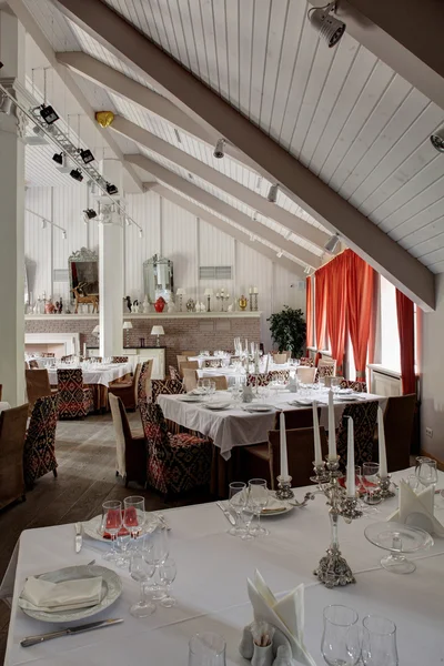 Luxury restaurant in european style — Stock Photo, Image