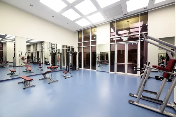 Bright gym with a lot of windows — Stock Photo, Image