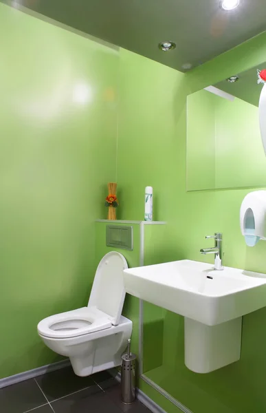Bright and clean european toilet — Stock Photo, Image