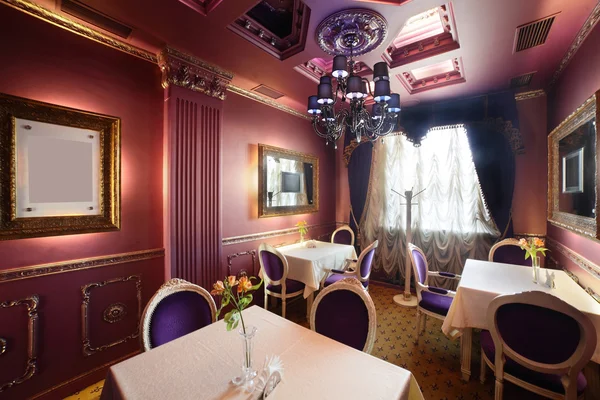 Luxury restaurant in european style — Stock Photo, Image