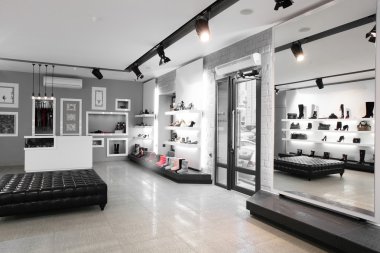 parlak iç lüks Ayakkabı mağazası