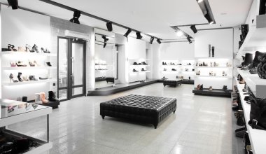 parlak iç lüks Ayakkabı mağazası