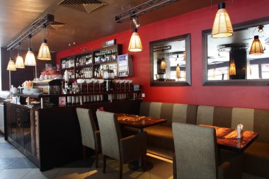 modern restoran güzel iç