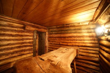 Rus Ahşap sauna iç