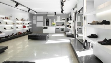 parlak iç lüks Ayakkabı mağazası