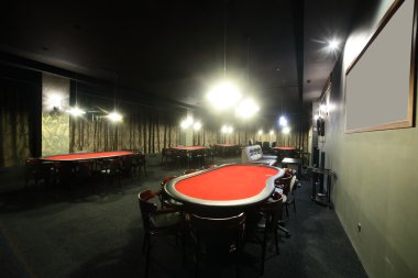 donker interieur van Europese casino