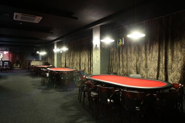 donker interieur van Europese casino