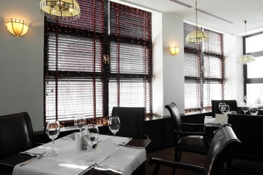 modern restoran güzel iç