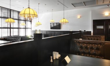 modern restoran güzel iç