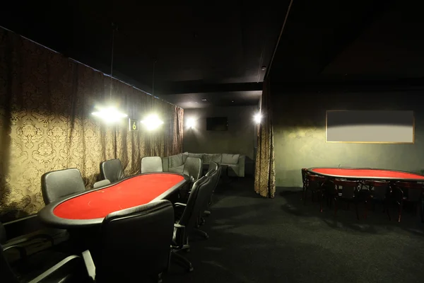 Dark interior of european casino — Stock Photo, Image