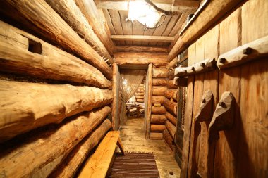 Rus Ahşap sauna iç