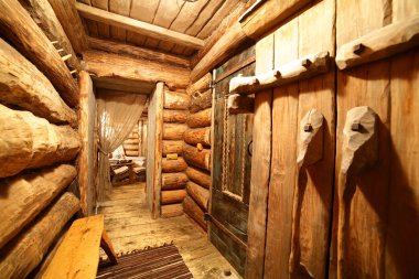 Rus Ahşap sauna iç