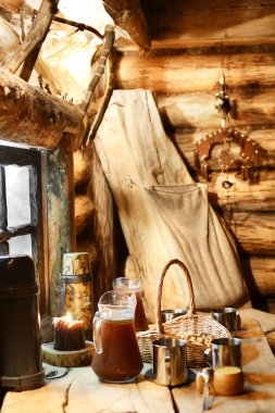 Rus Ahşap sauna iç