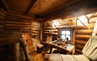 Rus Ahşap sauna iç