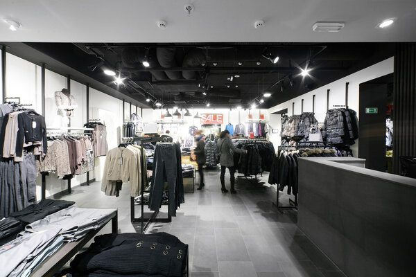 european clothing store with huge collection