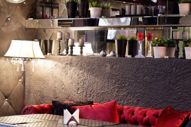 parlak renklerde Avrupa Restoran