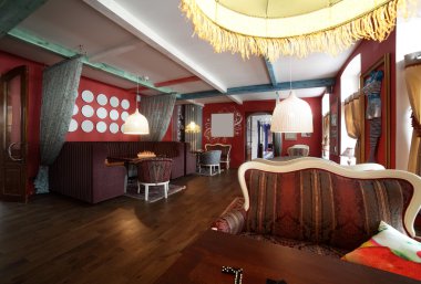 Avrupa Restoran sarı renklerde