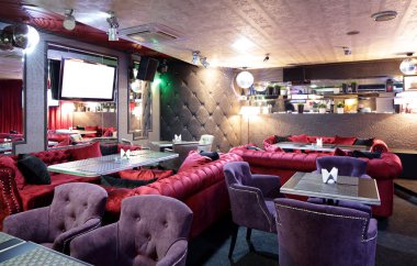 parlak renklerde Avrupa Restoran