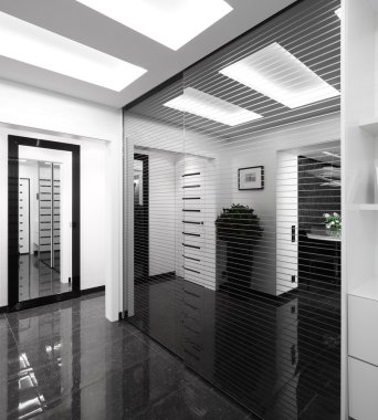 aydınlık koridor ev iç