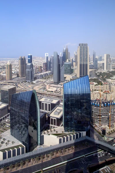 Dubai centro hermosa vista de la ciudad — Foto de Stock