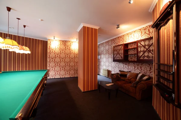 Interior of beautiful and modern billiard — Stock Photo, Image