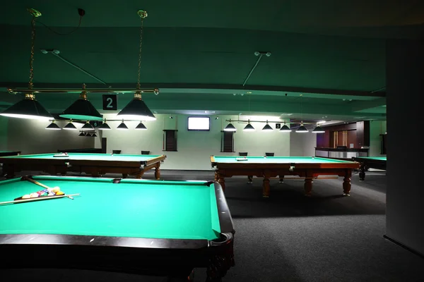 Interior of beautiful and modern billiard — Stock Photo, Image