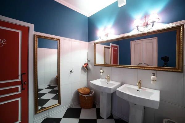 Interior of modern toilet in european style — Stock Photo, Image