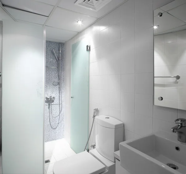 Interior of modern toilet in european style — Stock Photo, Image