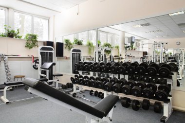 insanlar olmadan modern Avrupa spor salonu